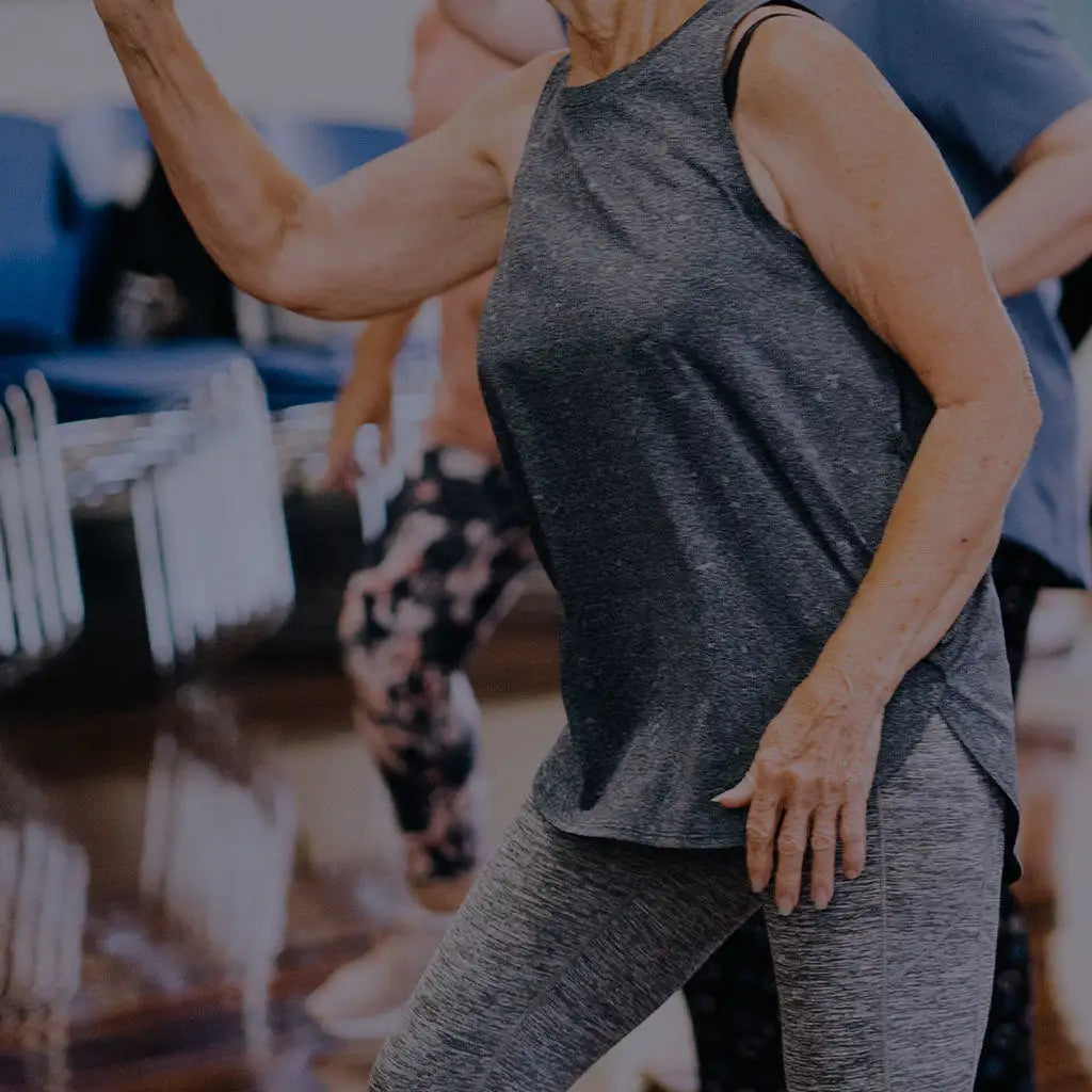 X_ZONE Joints can help older person with arthritis doing exercise