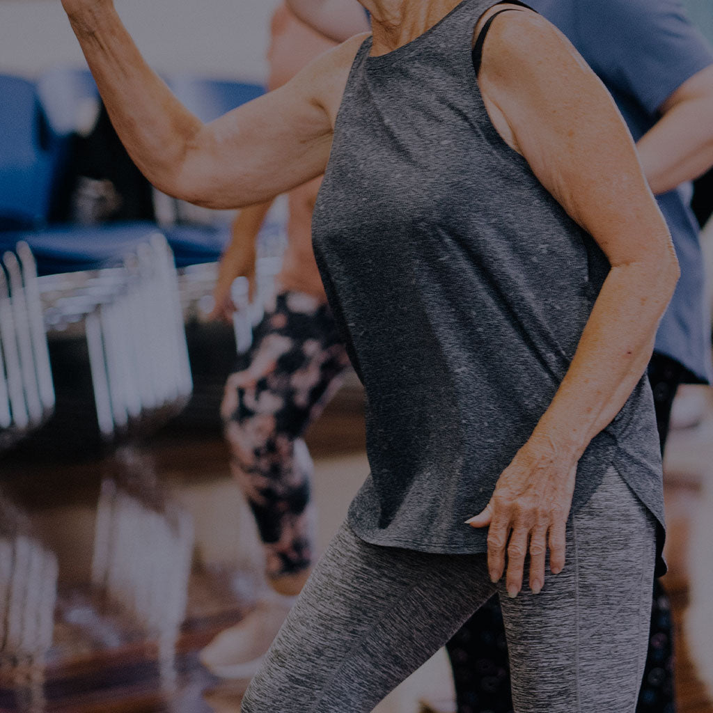 X_ZONE Joints can help older person with arthritis doing exercise