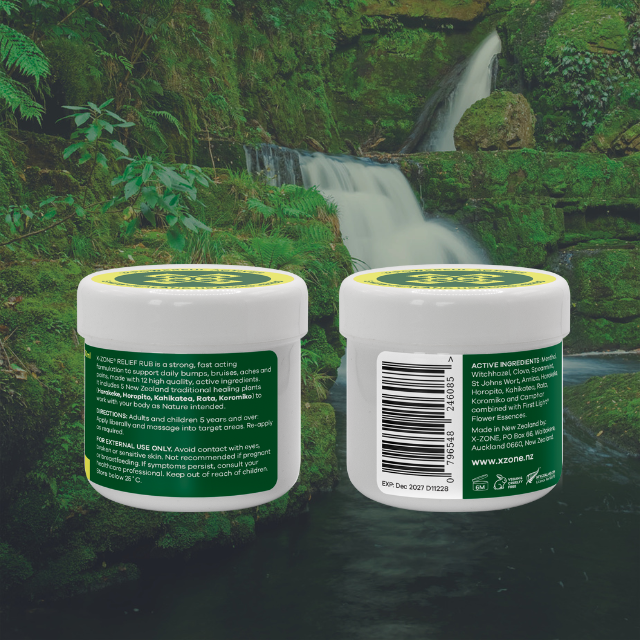 X-ZONE RELIEF RUB - for Family Bumps and Bruises - Pot